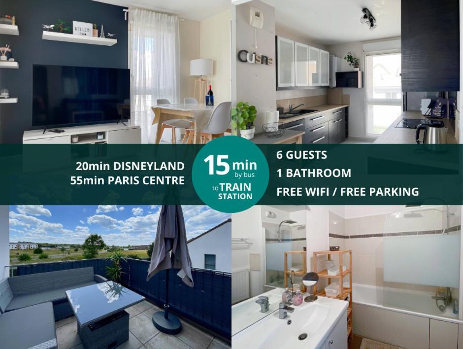 Le Chanteloupien - Appartement Pour 6 Proche Disneyland Paris 外观 照片